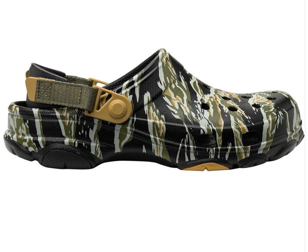 Crocs All Terrain Tiger Camo Unisex clogs shoes outdoor indoor wear sandal W8 M6